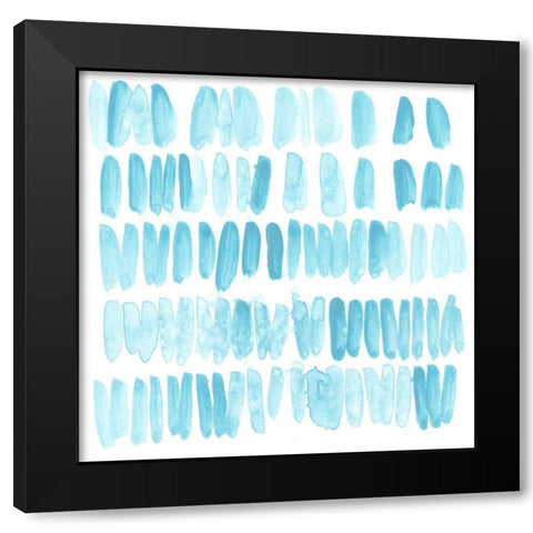 Liquid Motif VIII Black Modern Wood Framed Art Print with Double Matting by Vess, June Erica