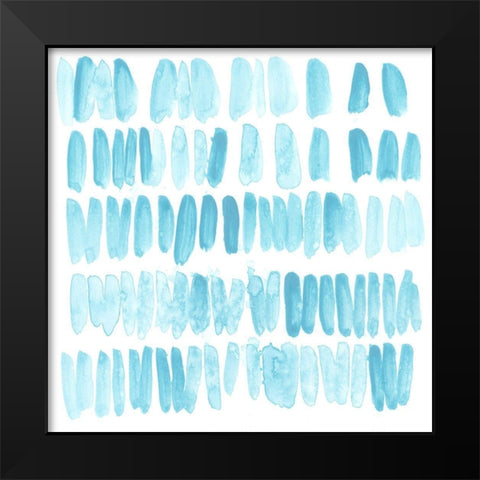 Liquid Motif VIII Black Modern Wood Framed Art Print by Vess, June Erica