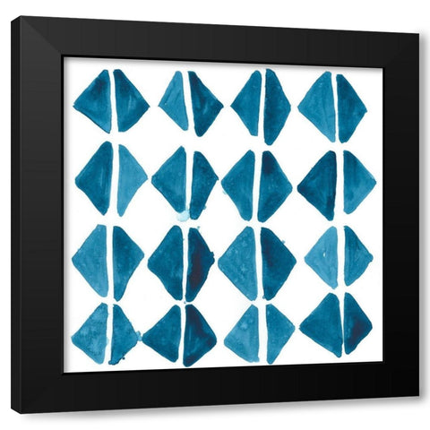 Liquid Motif IX Black Modern Wood Framed Art Print by Vess, June Erica