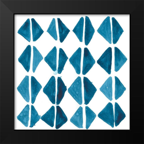 Liquid Motif IX Black Modern Wood Framed Art Print by Vess, June Erica