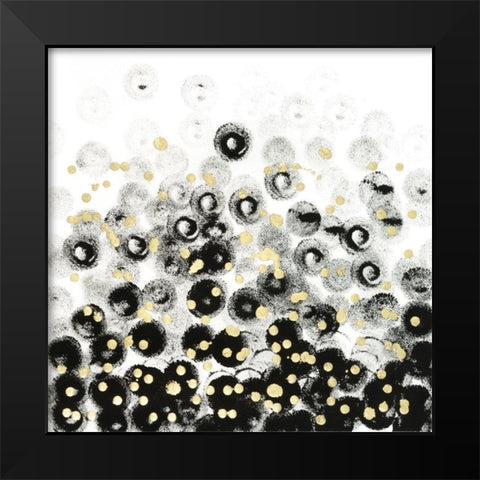 Onyx Pop I Black Modern Wood Framed Art Print by Lam, Vanna