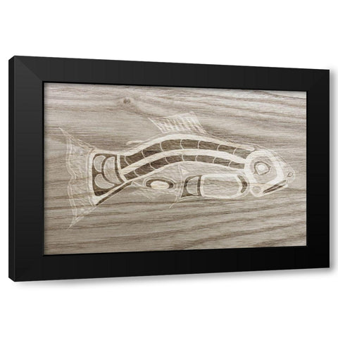 Totem Animal I Black Modern Wood Framed Art Print with Double Matting by Ludwig, Alicia