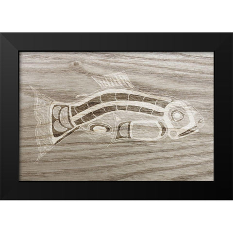 Totem Animal I Black Modern Wood Framed Art Print by Ludwig, Alicia