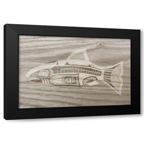 Totem Animal II Black Modern Wood Framed Art Print with Double Matting by Ludwig, Alicia