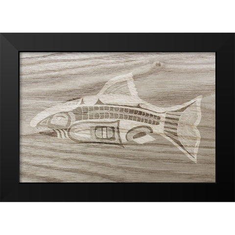 Totem Animal II Black Modern Wood Framed Art Print by Ludwig, Alicia