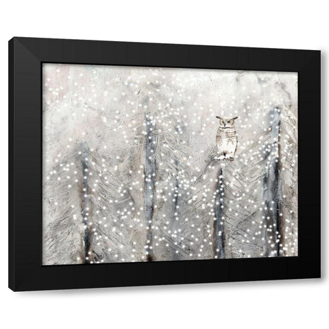 Snowy Habitat I Black Modern Wood Framed Art Print by Ludwig, Alicia
