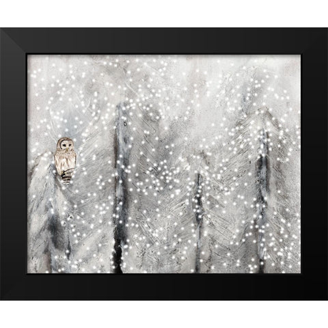 Snowy Habitat II Black Modern Wood Framed Art Print by Ludwig, Alicia