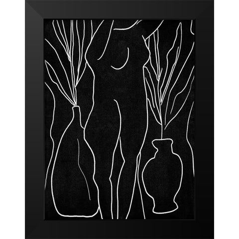 Summer Portrait I Black Modern Wood Framed Art Print by Wang, Melissa