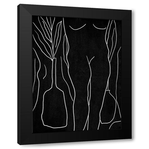 Summer Portrait II Black Modern Wood Framed Art Print with Double Matting by Wang, Melissa