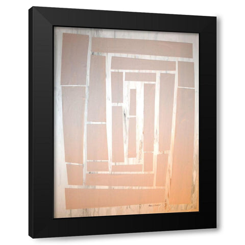 The Maze I Black Modern Wood Framed Art Print with Double Matting by Avondet, Natalie