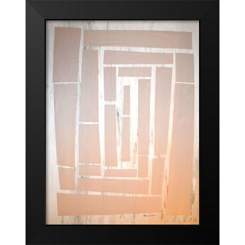 The Maze I Black Modern Wood Framed Art Print by Avondet, Natalie