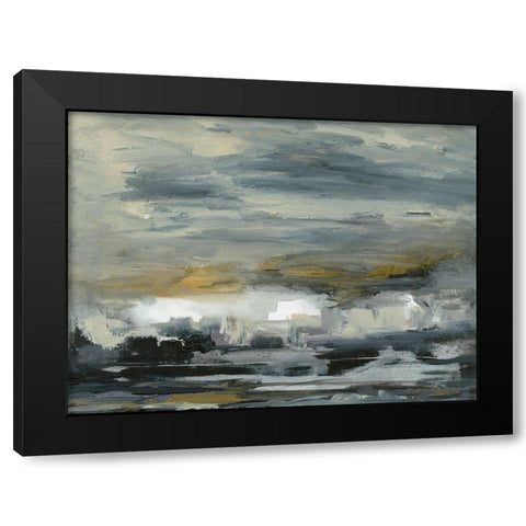 New Perspective I Black Modern Wood Framed Art Print with Double Matting by Gordon, Sharon