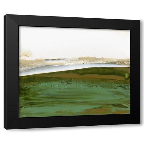 Lyrical II Black Modern Wood Framed Art Print with Double Matting by Gordon, Sharon