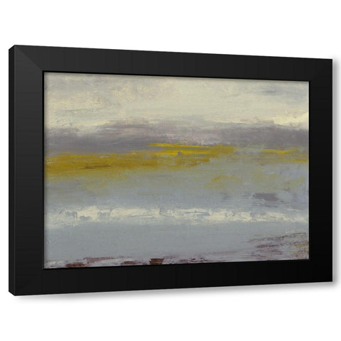 Milieu II Black Modern Wood Framed Art Print by Gordon, Sharon