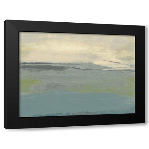 Milieu V Black Modern Wood Framed Art Print with Double Matting by Gordon, Sharon