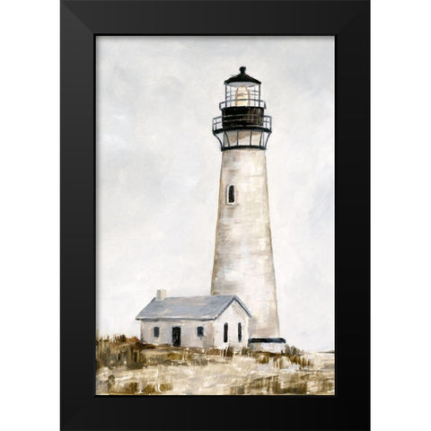 Rustic Lighthouse II Black Modern Wood Framed Art Print by Harper, Ethan