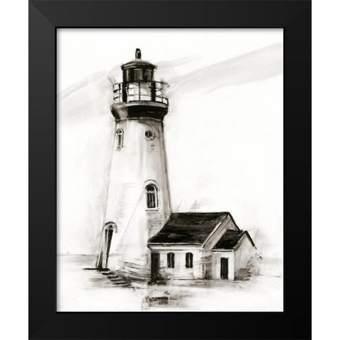 Lighthouse Study I Black Modern Wood Framed Art Print by Harper, Ethan