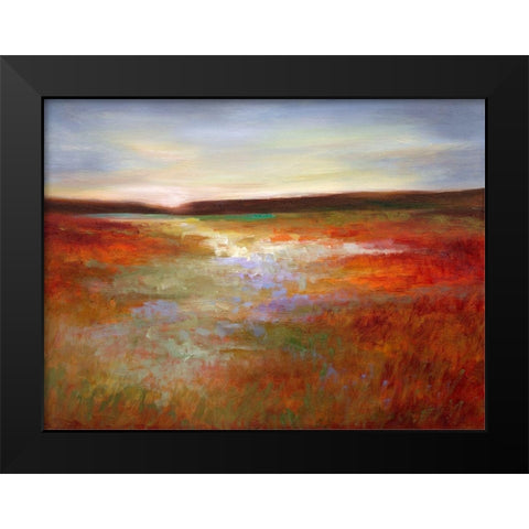 Light Across the Meadow I Black Modern Wood Framed Art Print by Finch, Sheila