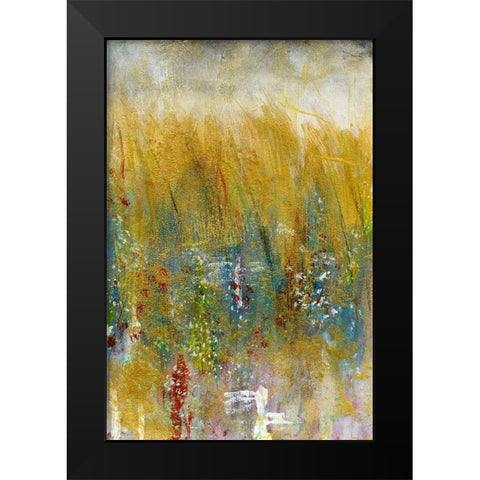 Field Impressions I Black Modern Wood Framed Art Print by Bramma, Lila