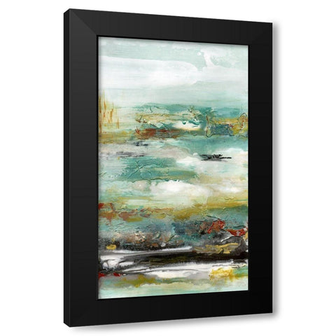 Emerald Vision II Black Modern Wood Framed Art Print with Double Matting by Bramma, Lila