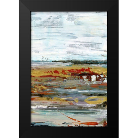 Marble Coast I Black Modern Wood Framed Art Print by Bramma, Lila