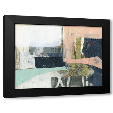 Pieces II Black Modern Wood Framed Art Print with Double Matting by Goldberger, Jennifer