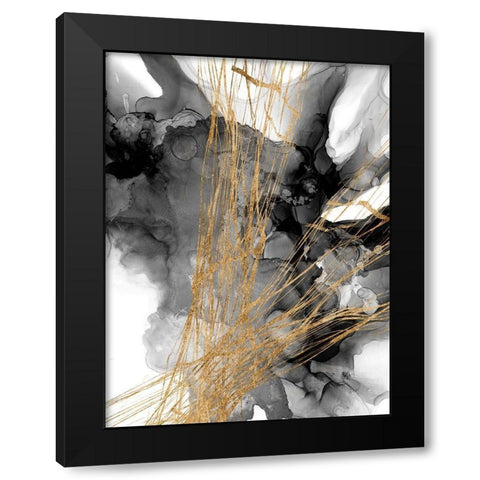 Webbing I Black Modern Wood Framed Art Print with Double Matting by Goldberger, Jennifer