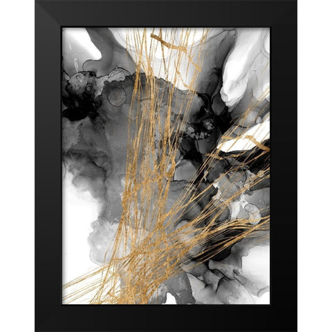 Webbing I Black Modern Wood Framed Art Print by Goldberger, Jennifer