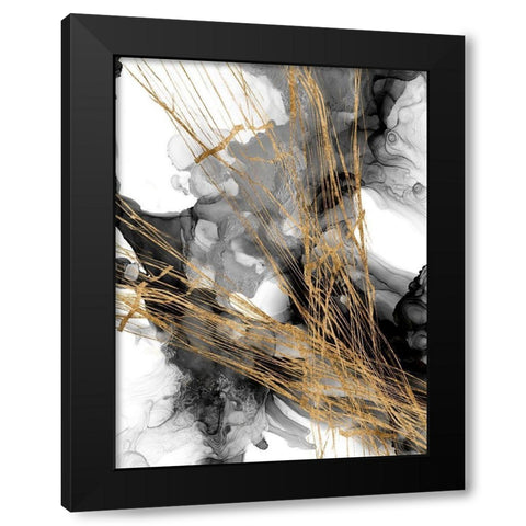 Webbing II Black Modern Wood Framed Art Print with Double Matting by Goldberger, Jennifer