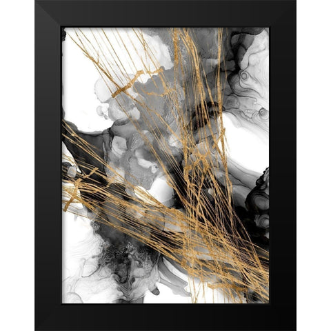 Webbing II Black Modern Wood Framed Art Print by Goldberger, Jennifer