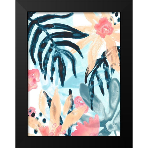 Island Intuition I Black Modern Wood Framed Art Print by Vess, June Erica