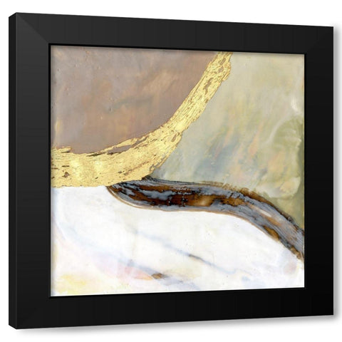 Converging Pathways I Black Modern Wood Framed Art Print with Double Matting by Goldberger, Jennifer