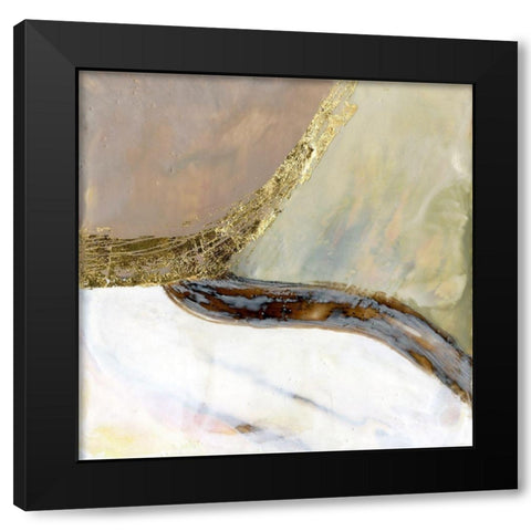 Converging Pathways I Black Modern Wood Framed Art Print with Double Matting by Goldberger, Jennifer