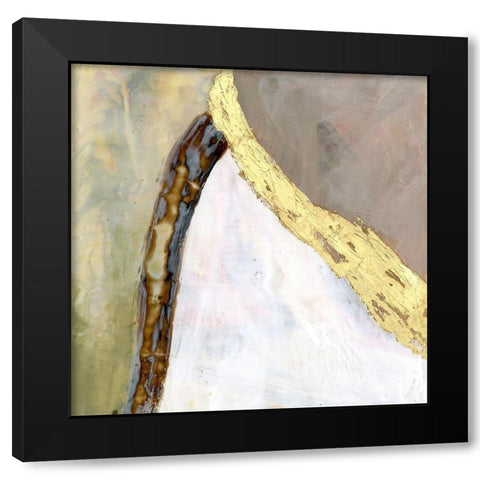 Converging Pathways II Black Modern Wood Framed Art Print with Double Matting by Goldberger, Jennifer