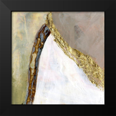 Converging Pathways II Black Modern Wood Framed Art Print by Goldberger, Jennifer