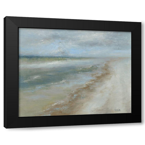 Ocean Walk II Black Modern Wood Framed Art Print by Wendling, Marilyn