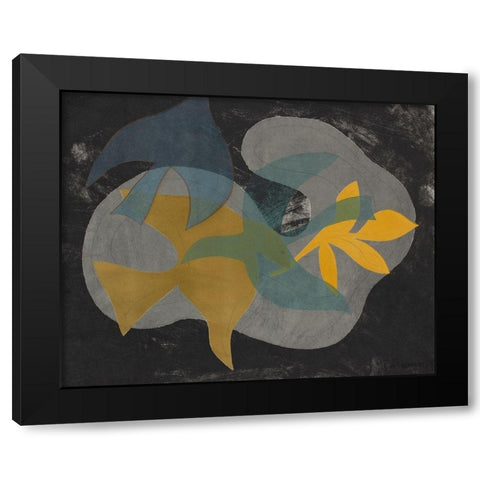 Dove Composition III Black Modern Wood Framed Art Print by Delamater, Rob