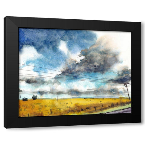 September Sky Studies III Black Modern Wood Framed Art Print with Double Matting by McCreery, Paul