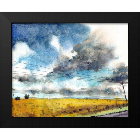 September Sky Studies III Black Modern Wood Framed Art Print by McCreery, Paul