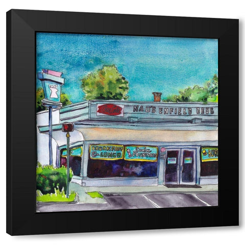 Urban Study I Black Modern Wood Framed Art Print by McCreery, Paul