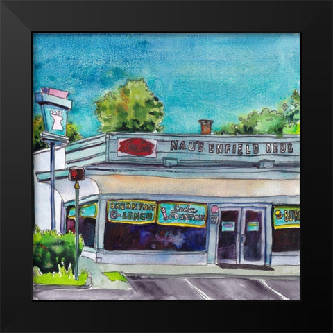 Urban Study I Black Modern Wood Framed Art Print by McCreery, Paul