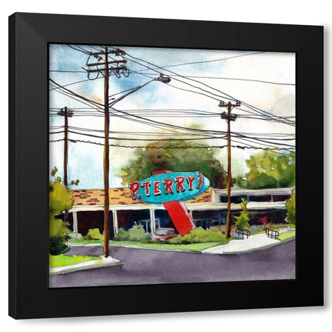 Urban Study III Black Modern Wood Framed Art Print by McCreery, Paul