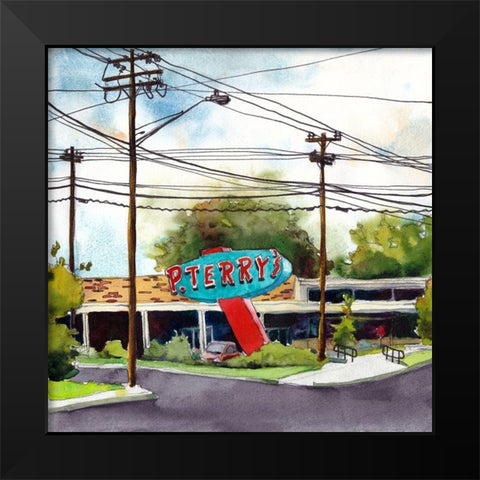 Urban Study III Black Modern Wood Framed Art Print by McCreery, Paul