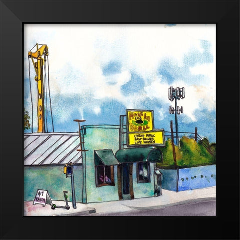 Urban Study IV Black Modern Wood Framed Art Print by McCreery, Paul