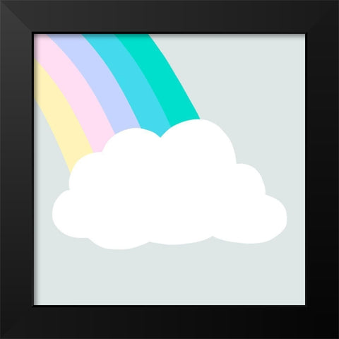 Rainbow Cloud I Black Modern Wood Framed Art Print by Barnes, Victoria