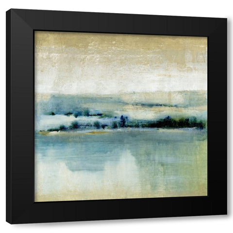 Distant Shoreline I Black Modern Wood Framed Art Print with Double Matting by OToole, Tim