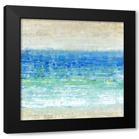 Ocean Impressions I Black Modern Wood Framed Art Print by OToole, Tim