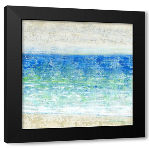 Ocean Impressions II Black Modern Wood Framed Art Print with Double Matting by OToole, Tim