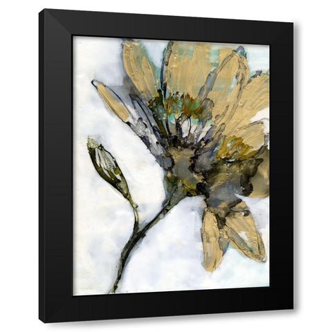 Flower Alloy I Black Modern Wood Framed Art Print with Double Matting by Goldberger, Jennifer