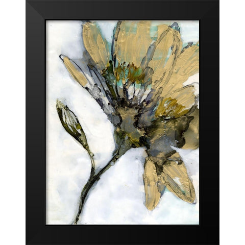 Flower Alloy I Black Modern Wood Framed Art Print by Goldberger, Jennifer